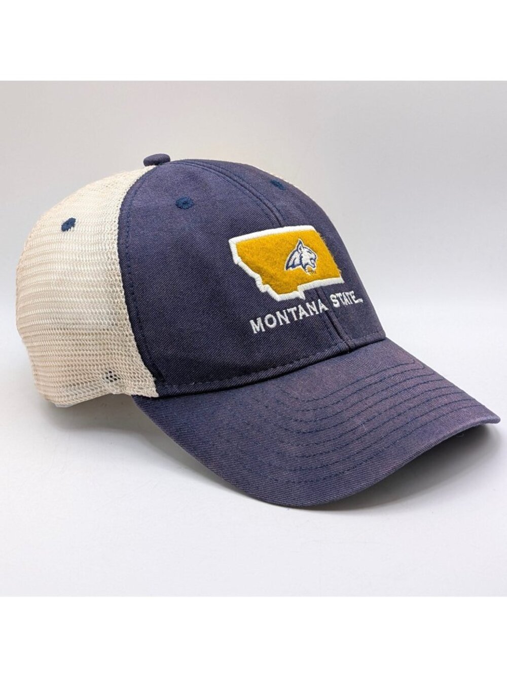 Montana State Bobcats Hat Cap Strap Back Ouray Mesh Unisex University MSU Blue